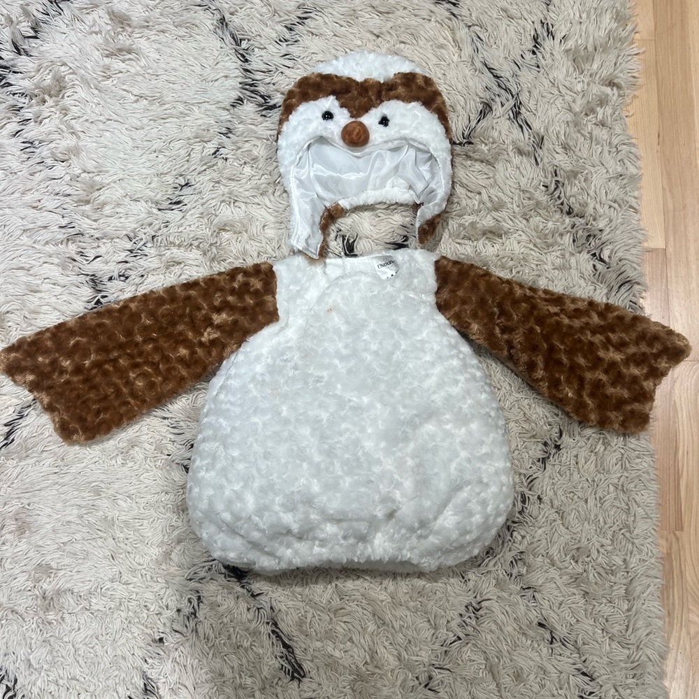 Adorable Brown and White Owl Costume